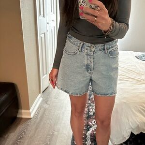 Abercrombie & Fitch Light Blue Jean Shorts